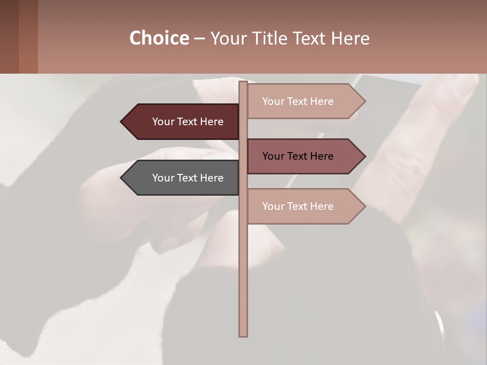 A Person Holding A Cell Phone In Their Hands PowerPoint Template