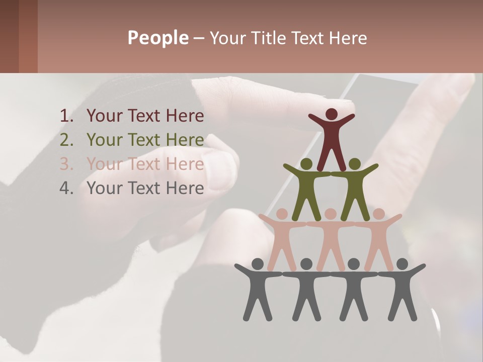 A Person Holding A Cell Phone In Their Hands PowerPoint Template