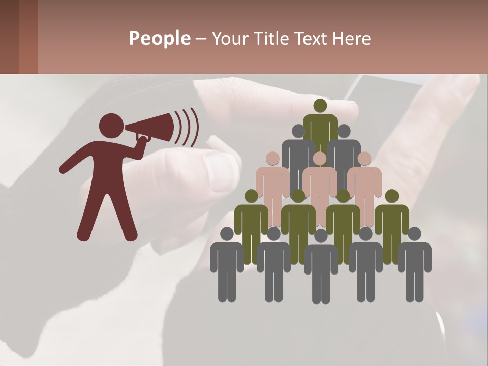 A Person Holding A Cell Phone In Their Hands PowerPoint Template
