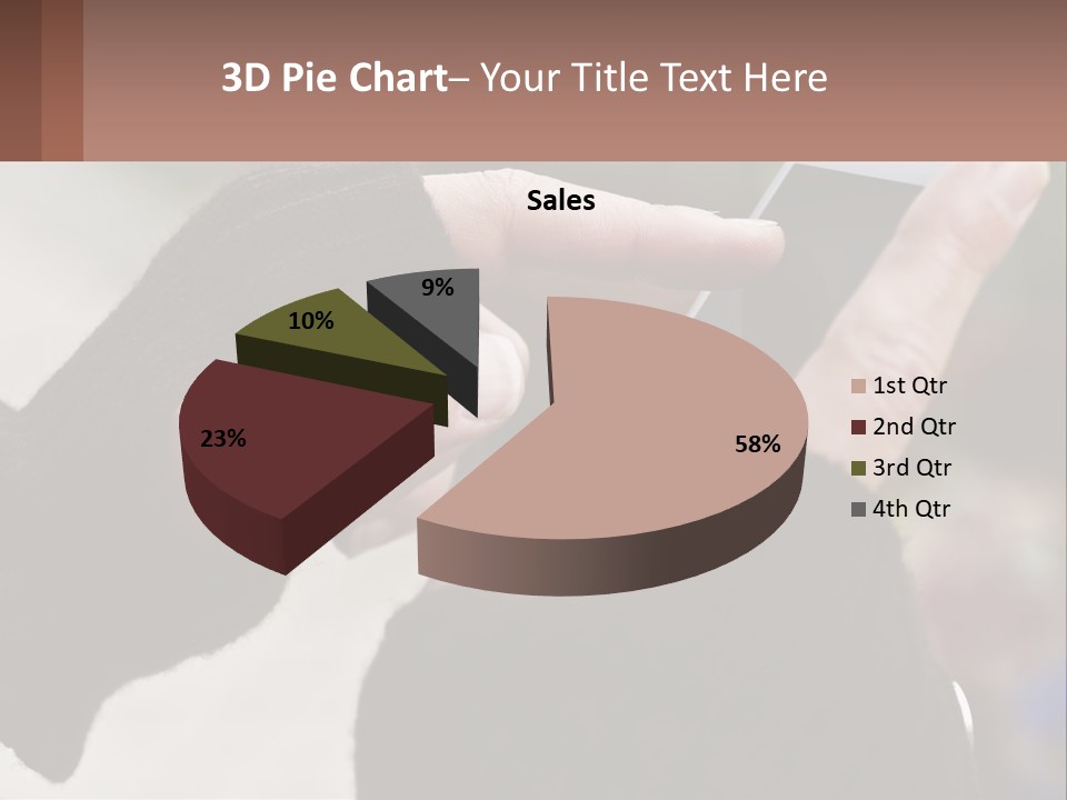 A Person Holding A Cell Phone In Their Hands PowerPoint Template