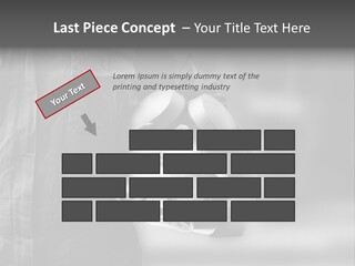 A Man Wearing A Helmet With Goggles On His Face PowerPoint Template