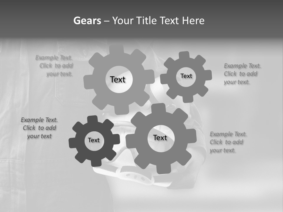 A Man Wearing A Helmet With Goggles On His Face PowerPoint Template