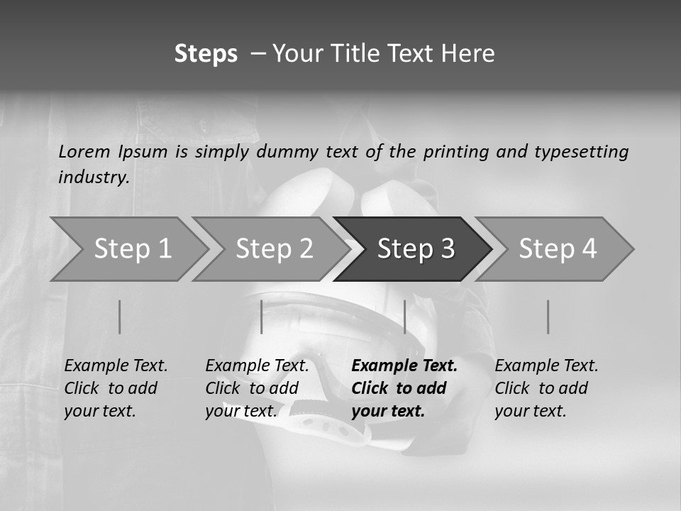 A Man Wearing A Helmet With Goggles On His Face PowerPoint Template