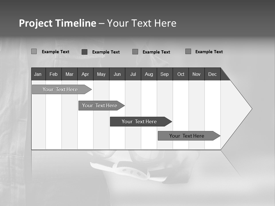 A Man Wearing A Helmet With Goggles On His Face PowerPoint Template