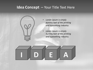 A Man Wearing A Helmet With Goggles On His Face PowerPoint Template