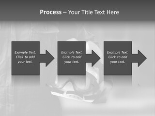 A Man Wearing A Helmet With Goggles On His Face PowerPoint Template