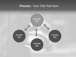 A Man Wearing A Helmet With Goggles On His Face PowerPoint Template