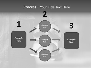 A Man Wearing A Helmet With Goggles On His Face PowerPoint Template