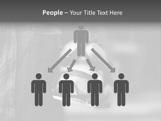 A Man Wearing A Helmet With Goggles On His Face PowerPoint Template