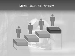 A Man Wearing A Helmet With Goggles On His Face PowerPoint Template