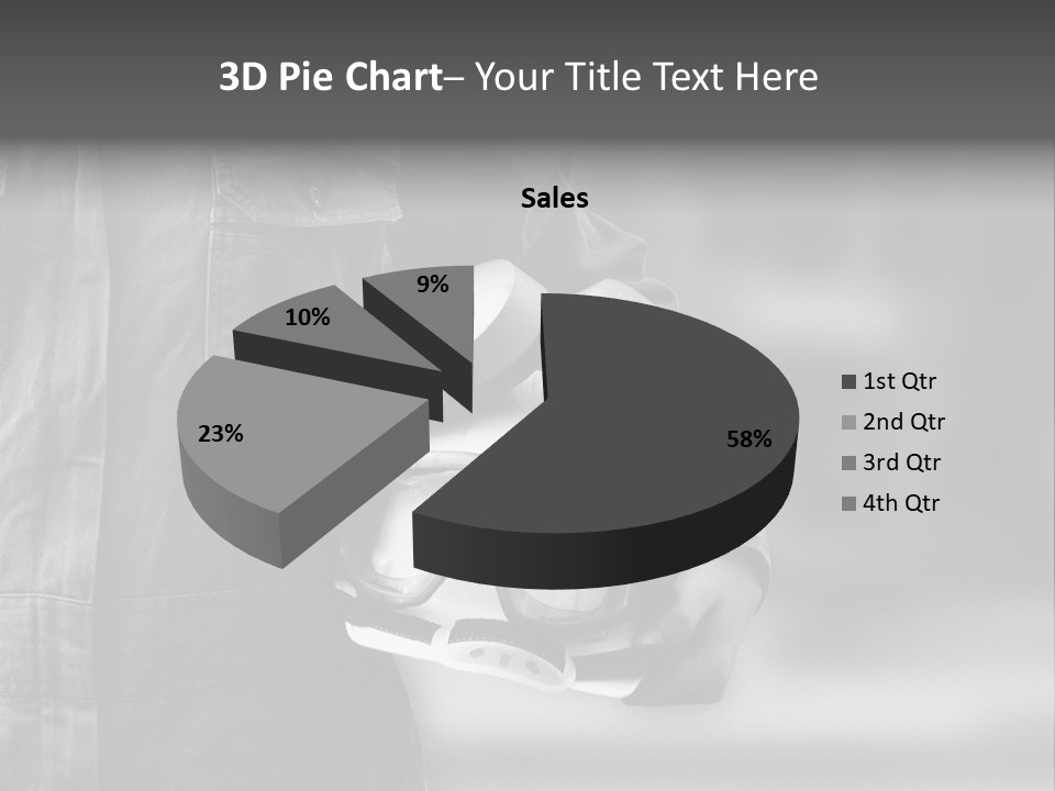 A Man Wearing A Helmet With Goggles On His Face PowerPoint Template