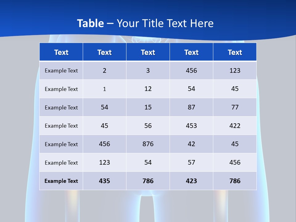 A Medical Powerpoint Presentation With A Highlighted Image Of A Man's Hip PowerPoint Template