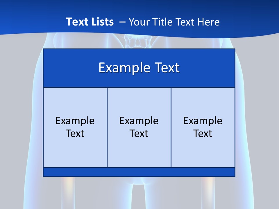 A Medical Powerpoint Presentation With A Highlighted Image Of A Man's Hip PowerPoint Template