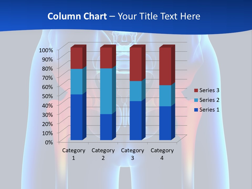 A Medical Powerpoint Presentation With A Highlighted Image Of A Man's Hip PowerPoint Template