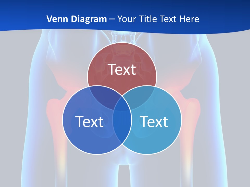 A Medical Powerpoint Presentation With A Highlighted Image Of A Man's Hip PowerPoint Template