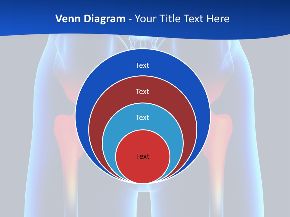 A Medical Powerpoint Presentation With A Highlighted Image Of A Man's Hip PowerPoint Template