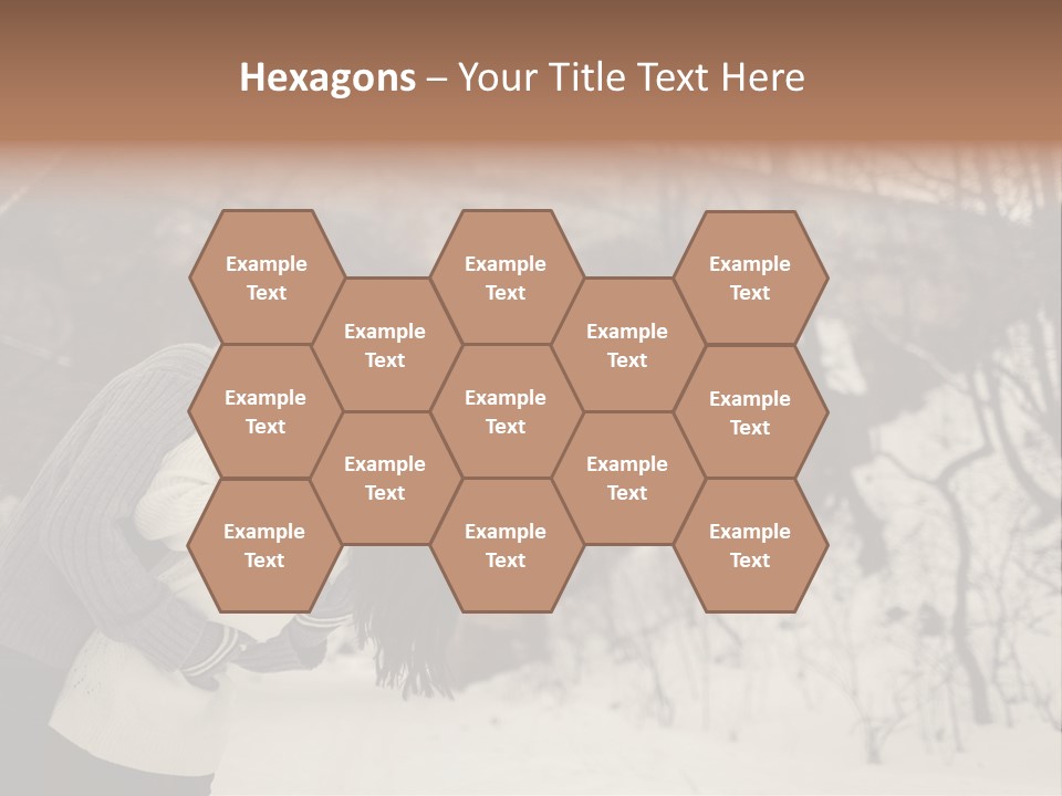 A Man And Woman Kissing In Front Of A Bridge PowerPoint Template