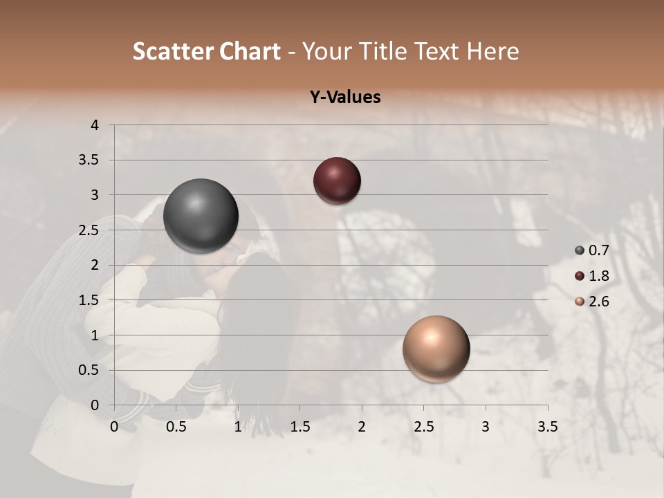 A Man And Woman Kissing In Front Of A Bridge PowerPoint Template