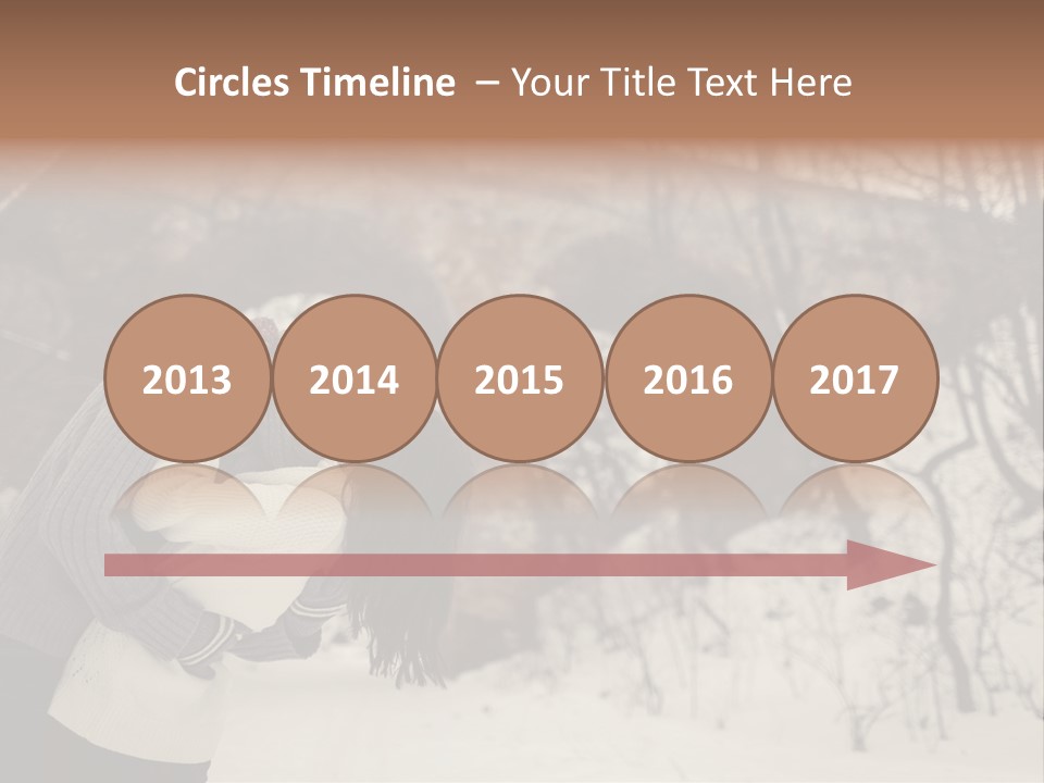 A Man And Woman Kissing In Front Of A Bridge PowerPoint Template