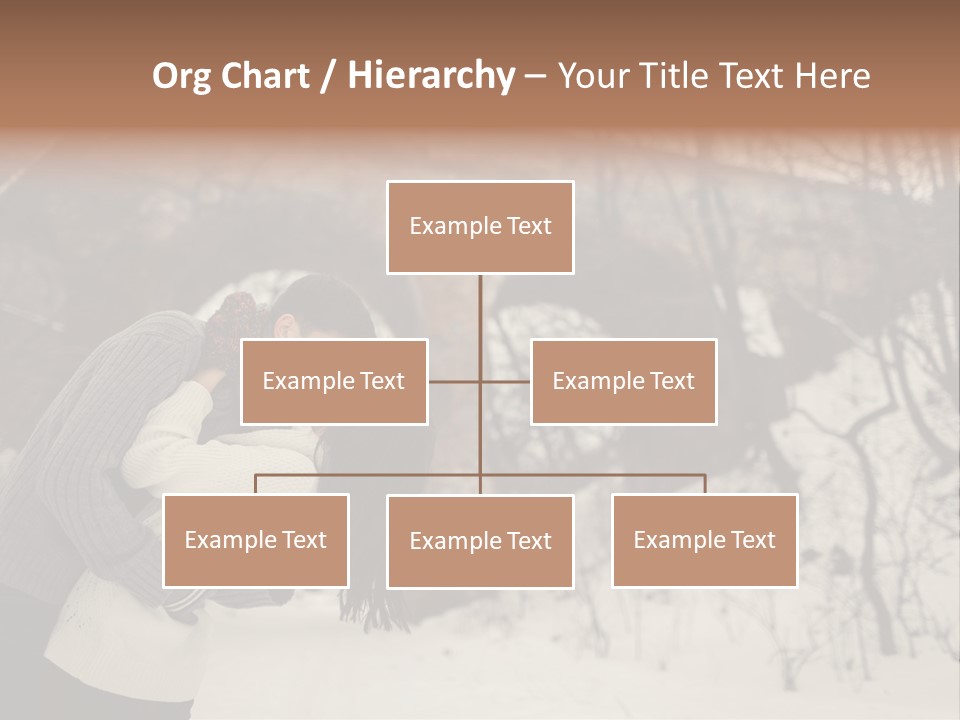 A Man And Woman Kissing In Front Of A Bridge PowerPoint Template
