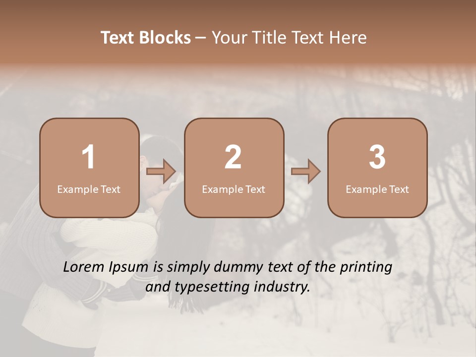 A Man And Woman Kissing In Front Of A Bridge PowerPoint Template