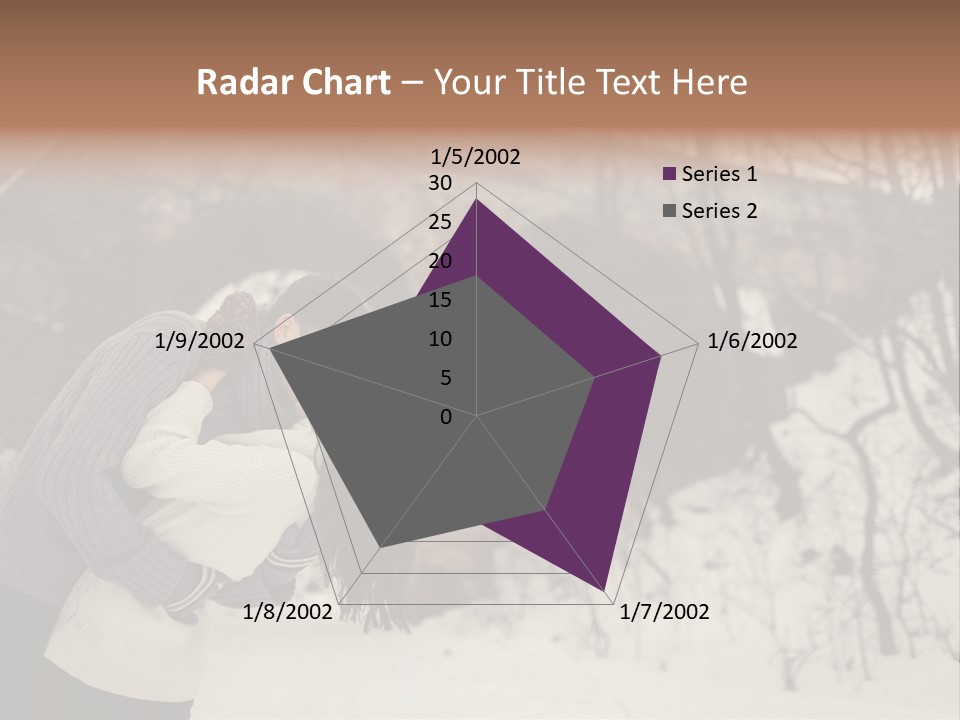 A Man And Woman Kissing In Front Of A Bridge PowerPoint Template