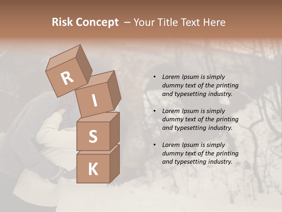 A Man And Woman Kissing In Front Of A Bridge PowerPoint Template