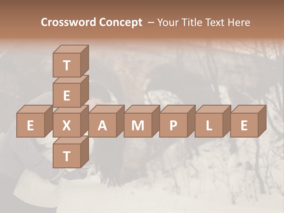 A Man And Woman Kissing In Front Of A Bridge PowerPoint Template