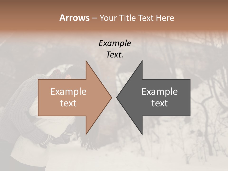 A Man And Woman Kissing In Front Of A Bridge PowerPoint Template