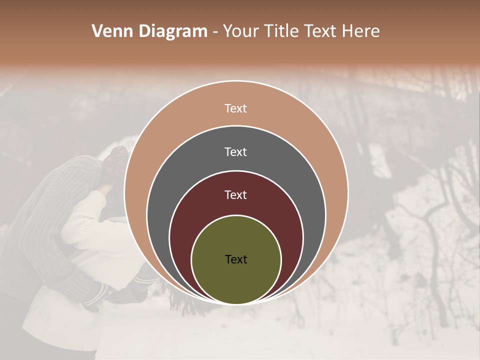 A Man And Woman Kissing In Front Of A Bridge PowerPoint Template