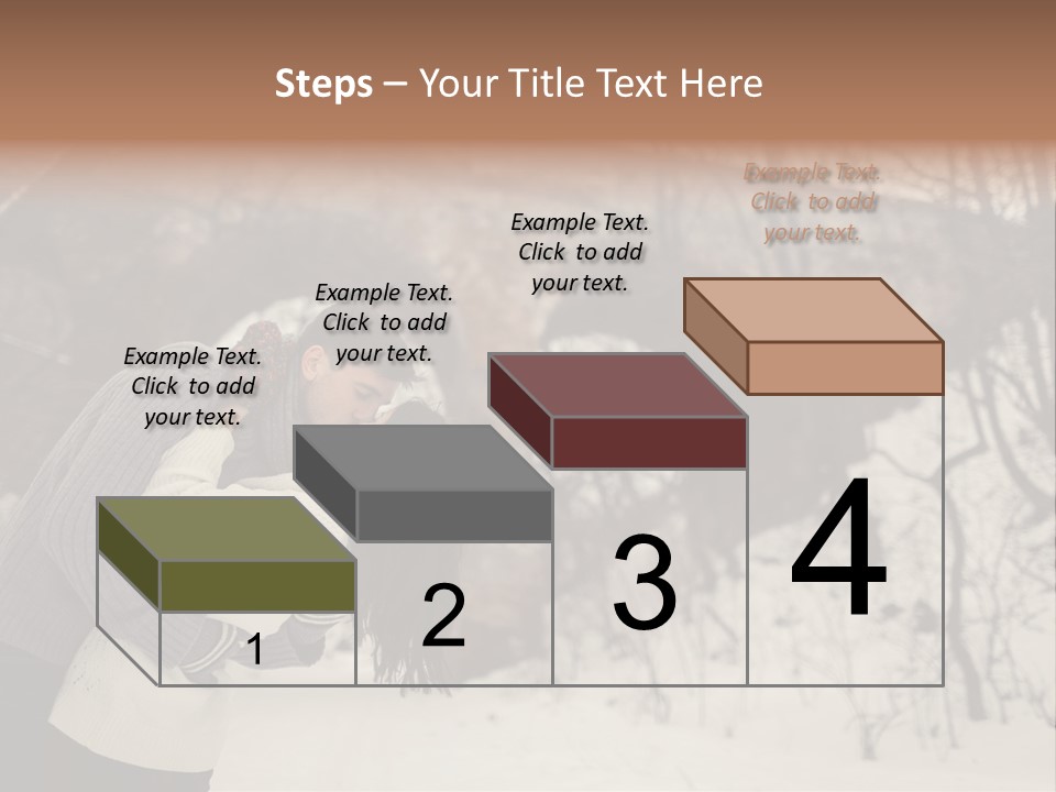 A Man And Woman Kissing In Front Of A Bridge PowerPoint Template