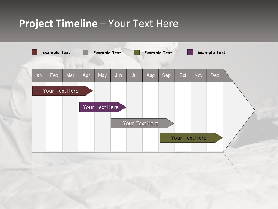 A Woman Laying On Top Of A Bed Holding A Baby PowerPoint Template