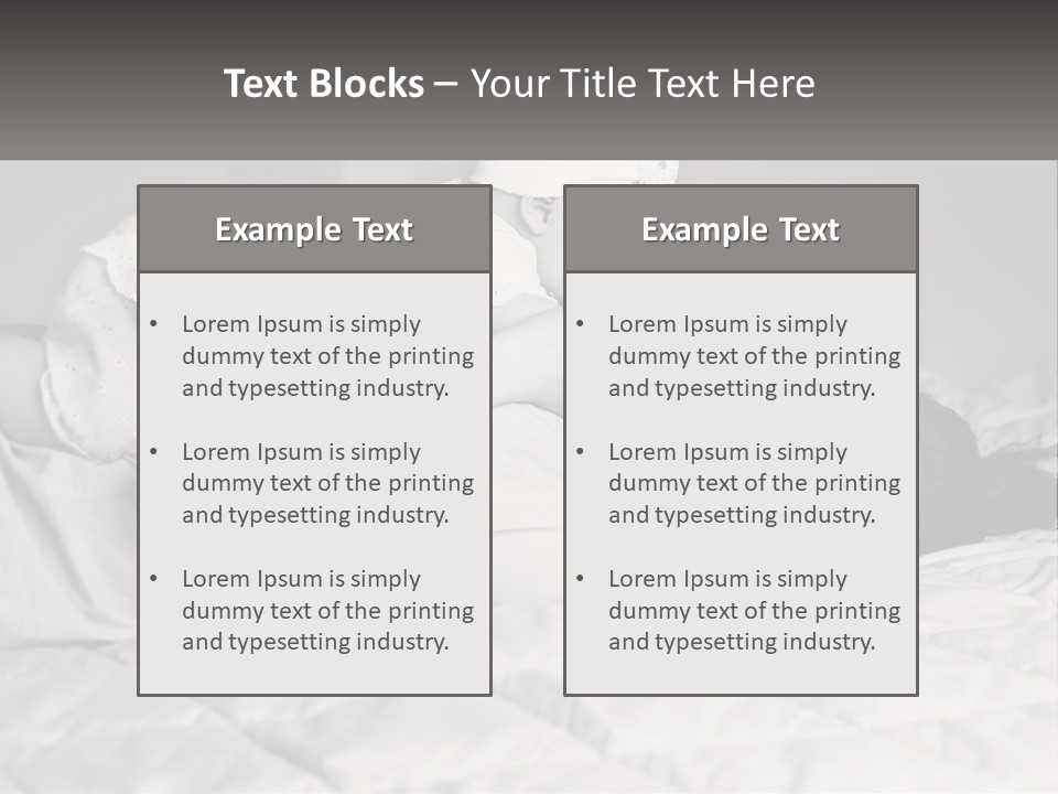 A Woman Laying On Top Of A Bed Holding A Baby PowerPoint Template