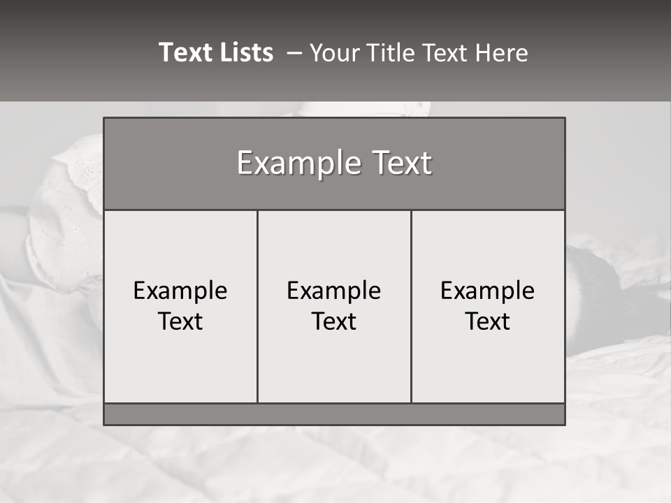 A Woman Laying On Top Of A Bed Holding A Baby PowerPoint Template