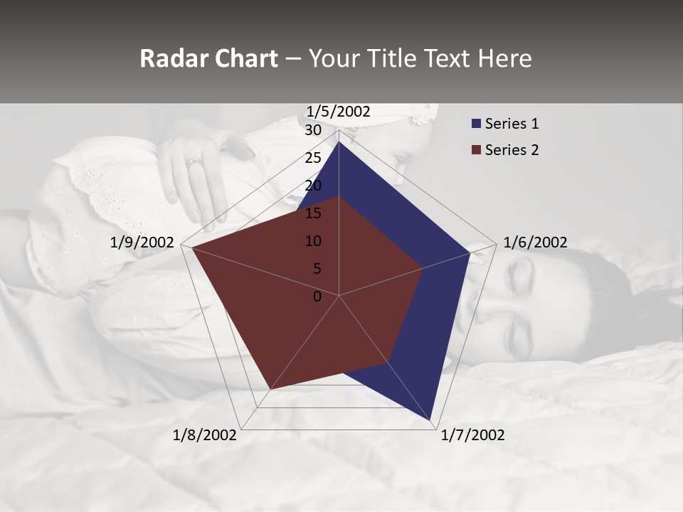 A Woman Laying On Top Of A Bed Holding A Baby PowerPoint Template