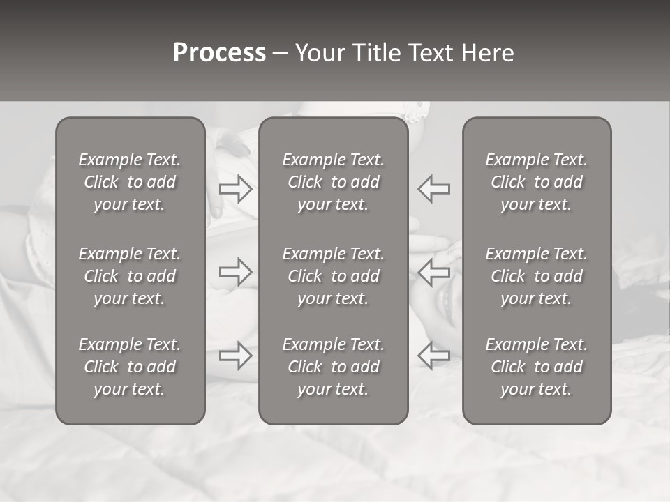 A Woman Laying On Top Of A Bed Holding A Baby PowerPoint Template