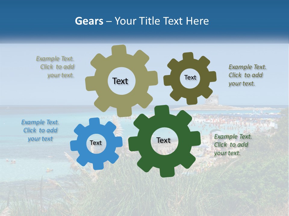 A Large Body Of Water With People In It PowerPoint Template