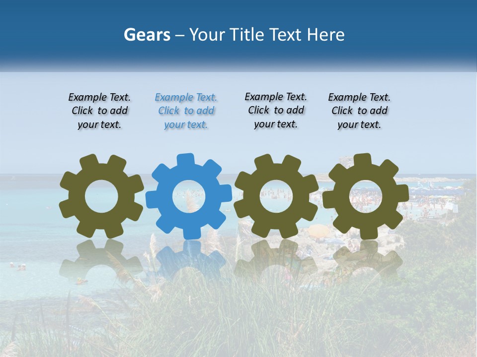 A Large Body Of Water With People In It PowerPoint Template