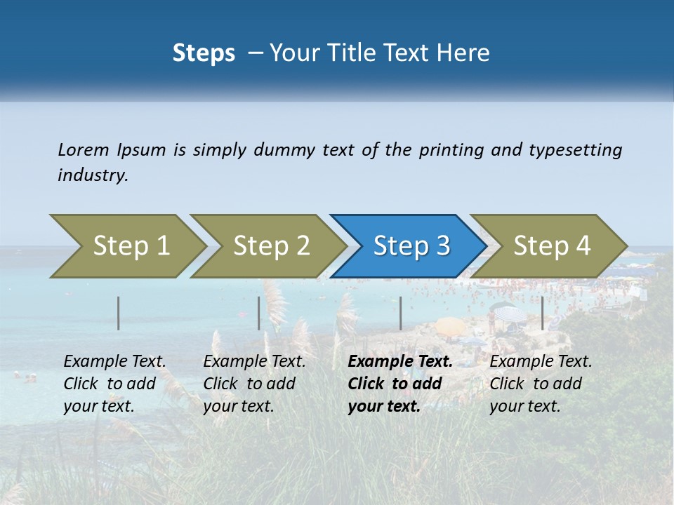 A Large Body Of Water With People In It PowerPoint Template