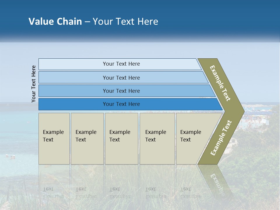 A Large Body Of Water With People In It PowerPoint Template