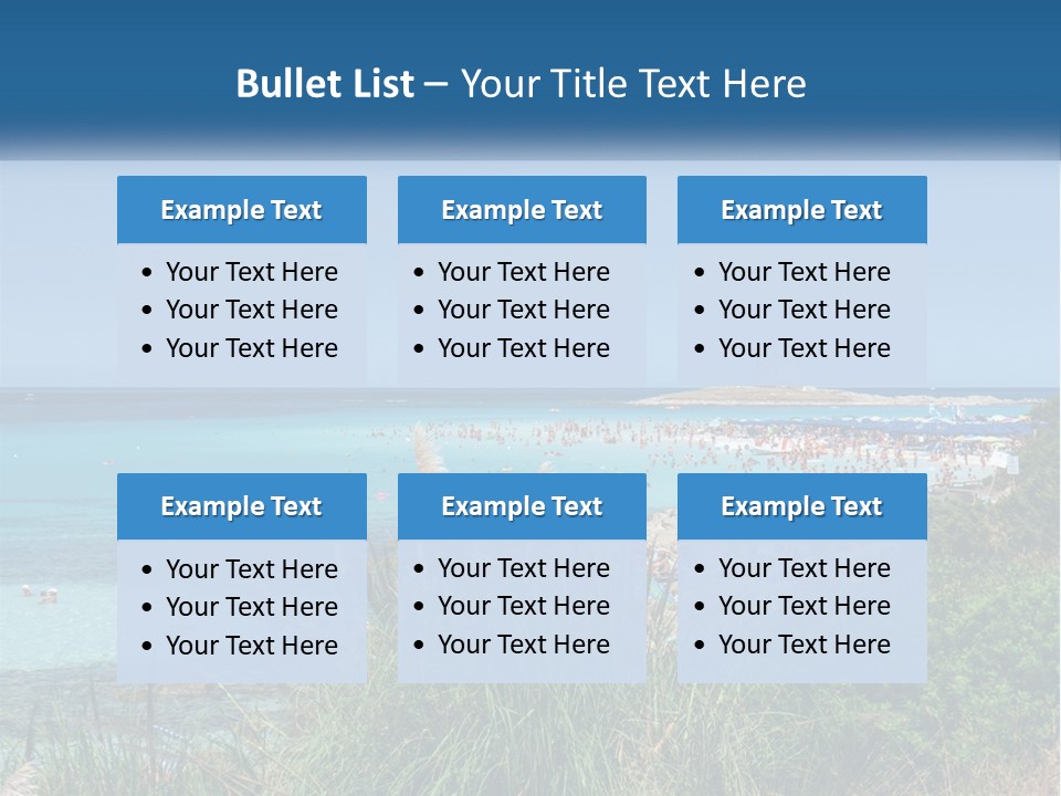 A Large Body Of Water With People In It PowerPoint Template