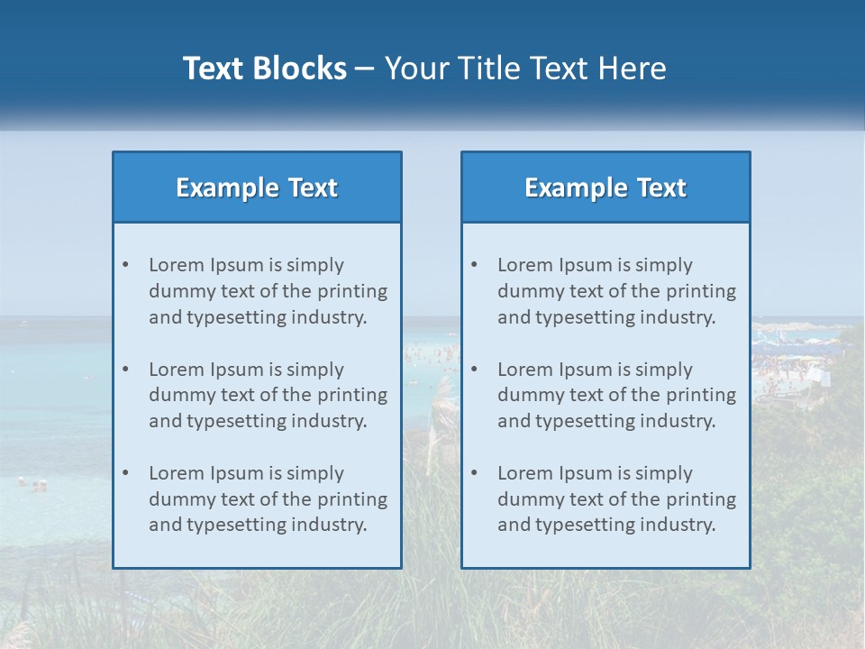A Large Body Of Water With People In It PowerPoint Template
