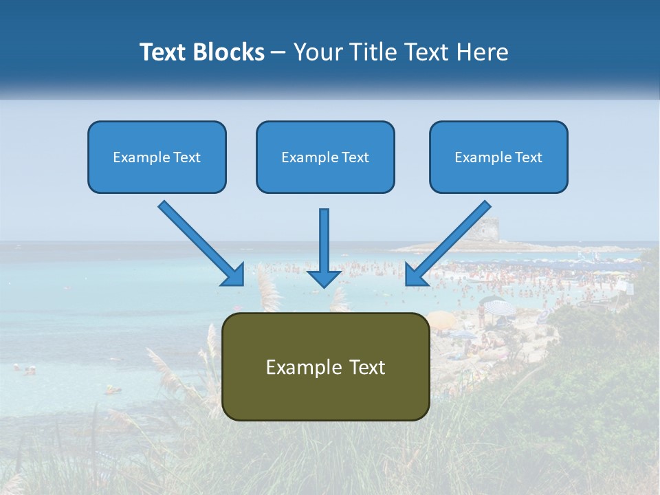 A Large Body Of Water With People In It PowerPoint Template