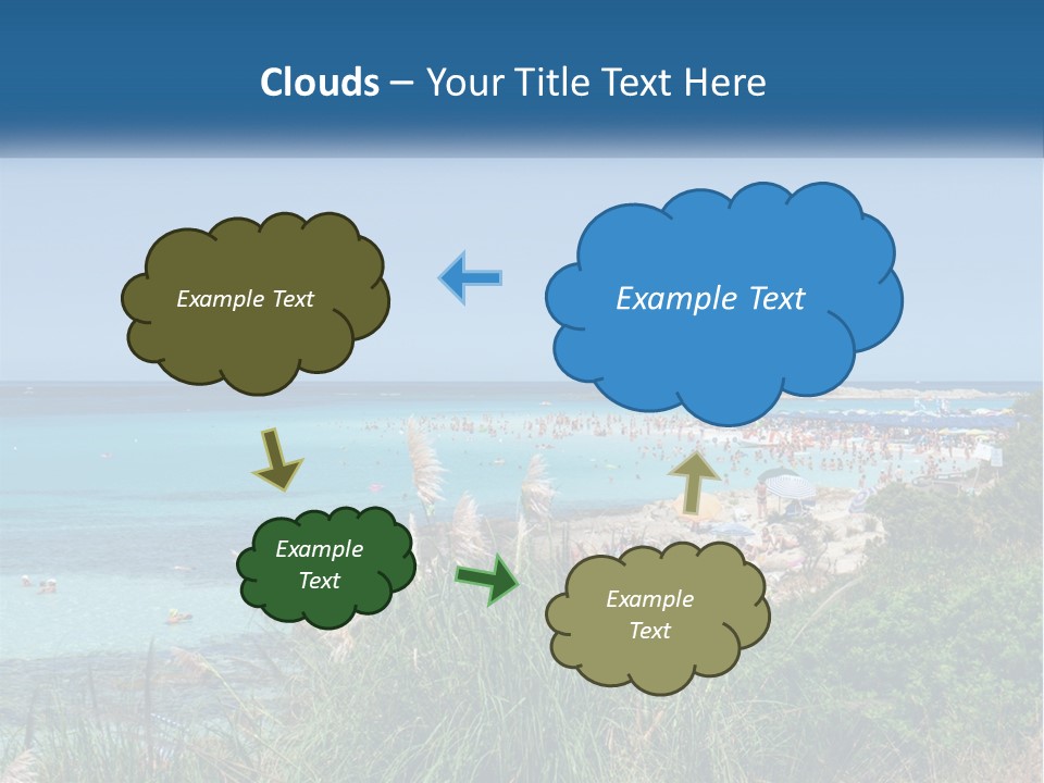 A Large Body Of Water With People In It PowerPoint Template