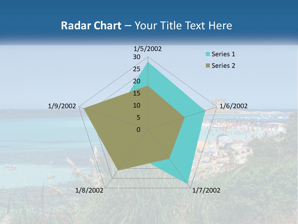 A Large Body Of Water With People In It PowerPoint Template