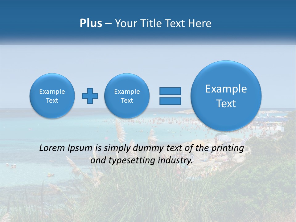 A Large Body Of Water With People In It PowerPoint Template
