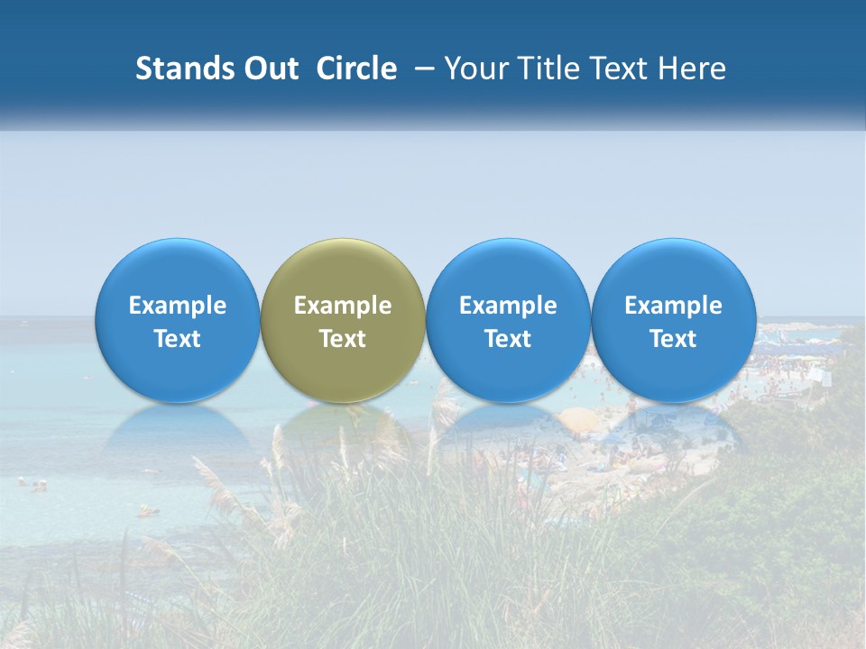 A Large Body Of Water With People In It PowerPoint Template