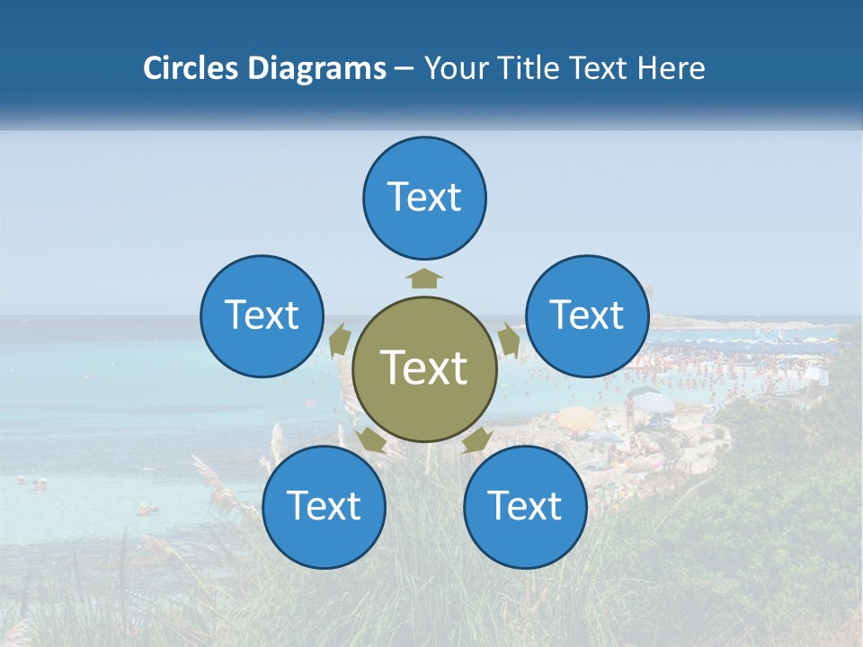 A Large Body Of Water With People In It PowerPoint Template