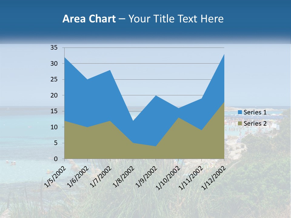 A Large Body Of Water With People In It PowerPoint Template