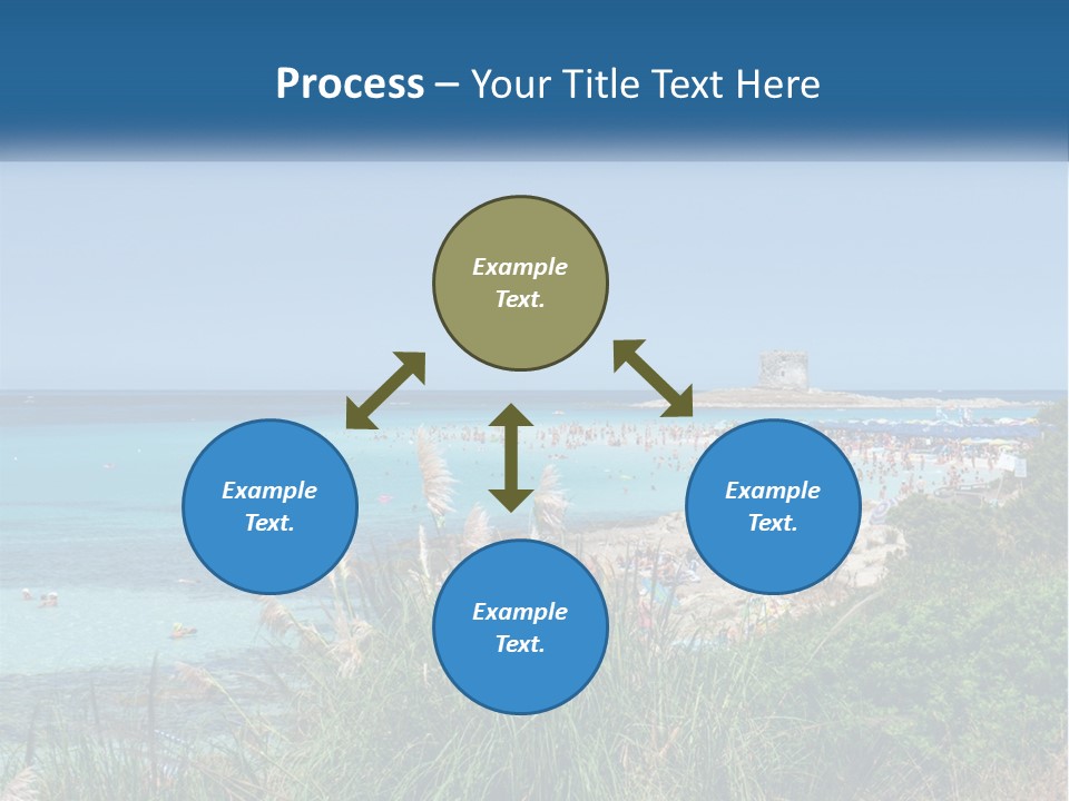 A Large Body Of Water With People In It PowerPoint Template